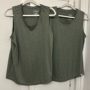 LL Bean Tank Bundle Green Large Set Of 2